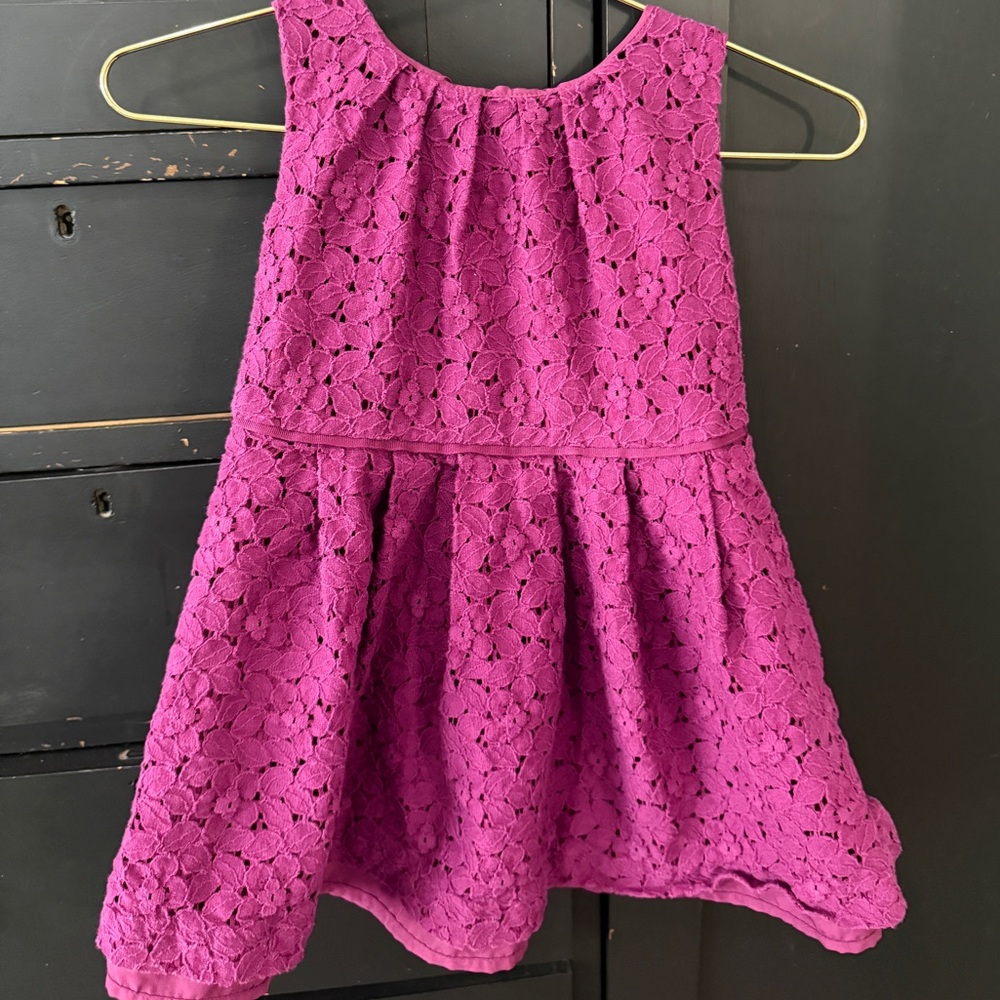 Purple Lace Kids Dress